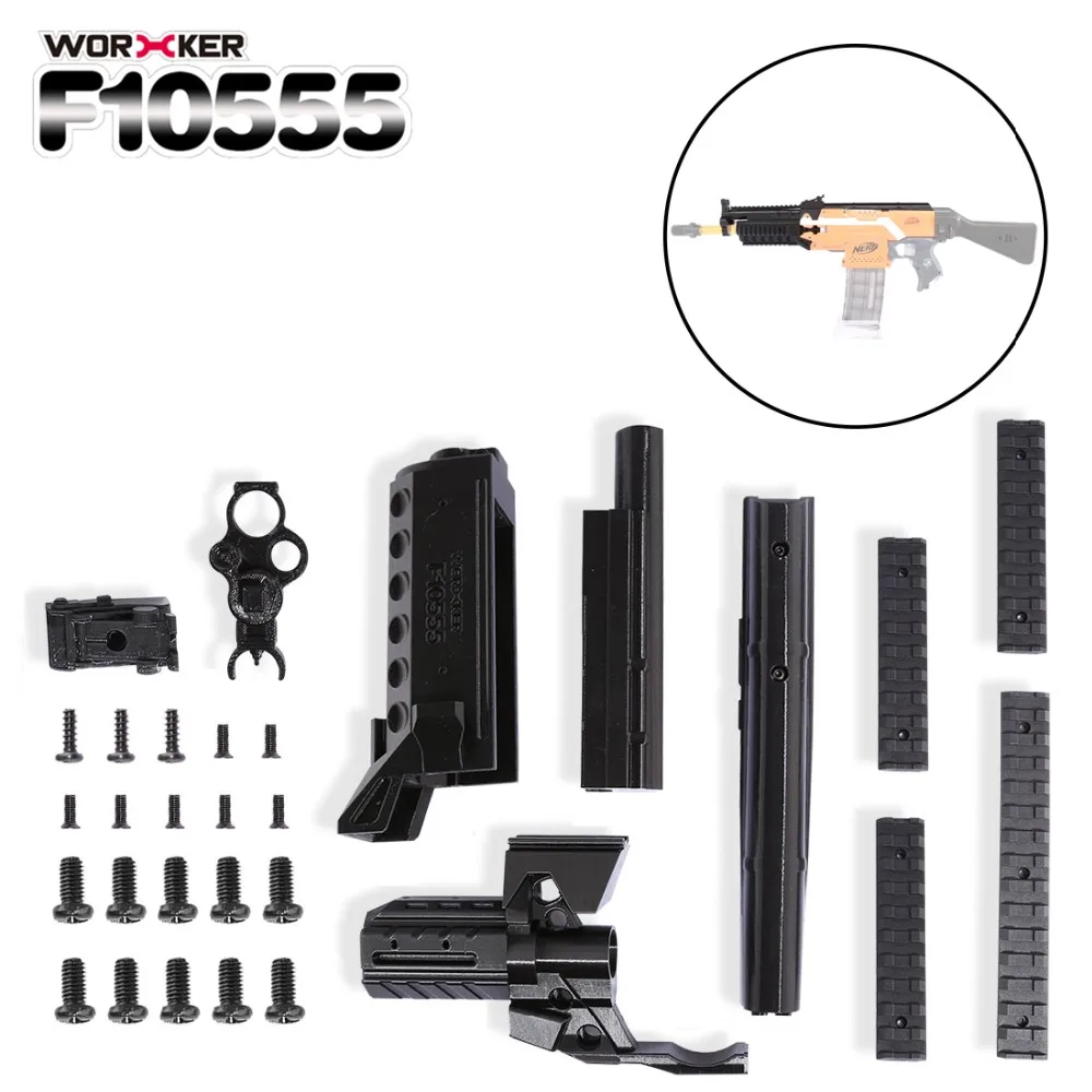 

Worker Professional Toy Accessories f10555 3D Printing NO.105 Series Modified Kit for Nerf Stryfe(Type-A) - Black