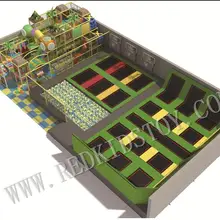 Горячие коммерческий батут парк супер качество Крытый игровой зоны взрослых батут HZ-LG030