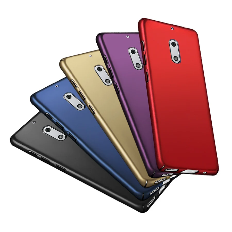 Жесткий матовый чехол для Nokia 6 2017 защита 360 бампер корпус телефона роскошный