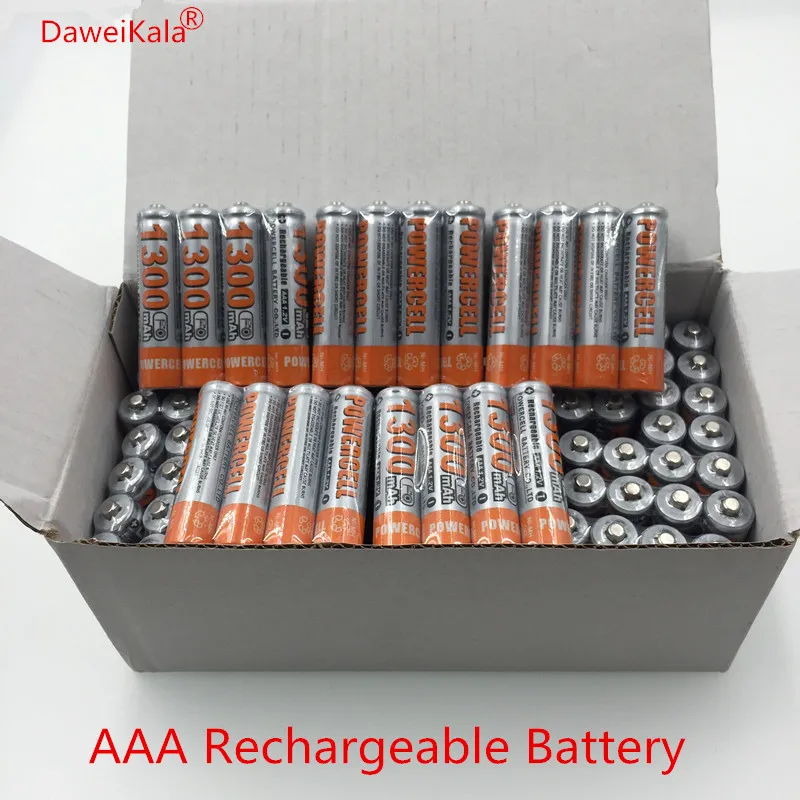 Новая батарея 1,2 V Ni-MH AAA 1300mAh Батарея перезаряжаемые батареи 3A предварительно заряженная батарея для камеры игрушки