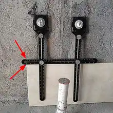 Плиточный локатор для открытия грязевой плитки магазин паста Напольная Плитка Стекло Vientiane Универсальный дырокол многофункциональный регулируемый инструмент