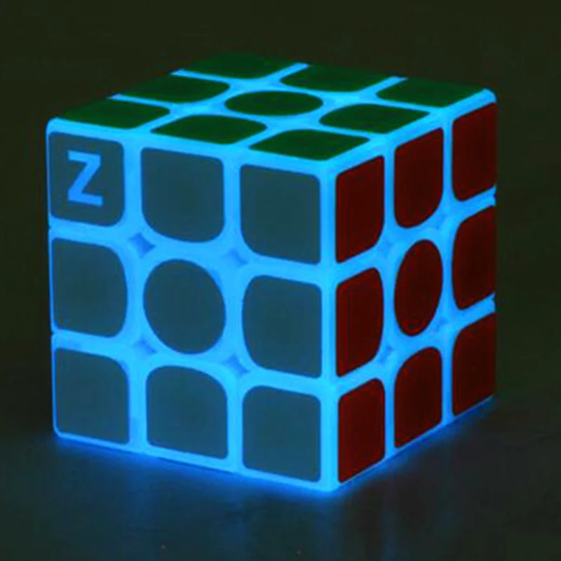 3*3*3 синий светящийся Гладкий скоростной куб Детские Развивающие детские подарки игрушки куб молодежное образование для взрослых