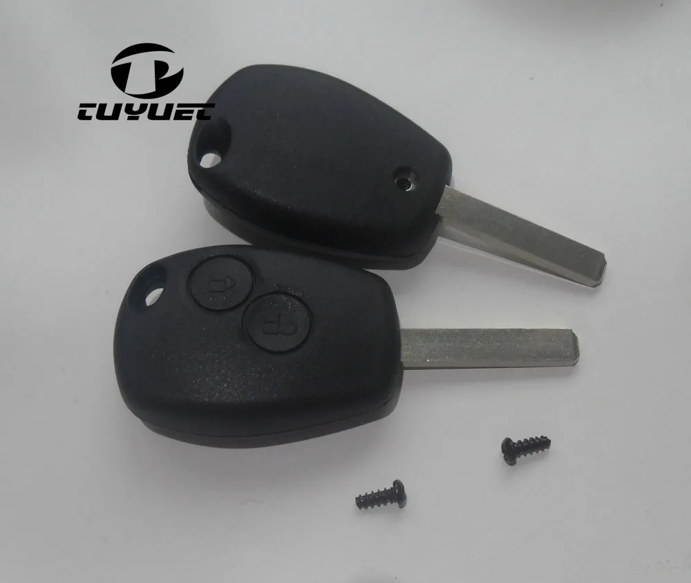 Renault remote key shell 2 button with logo (4)-1