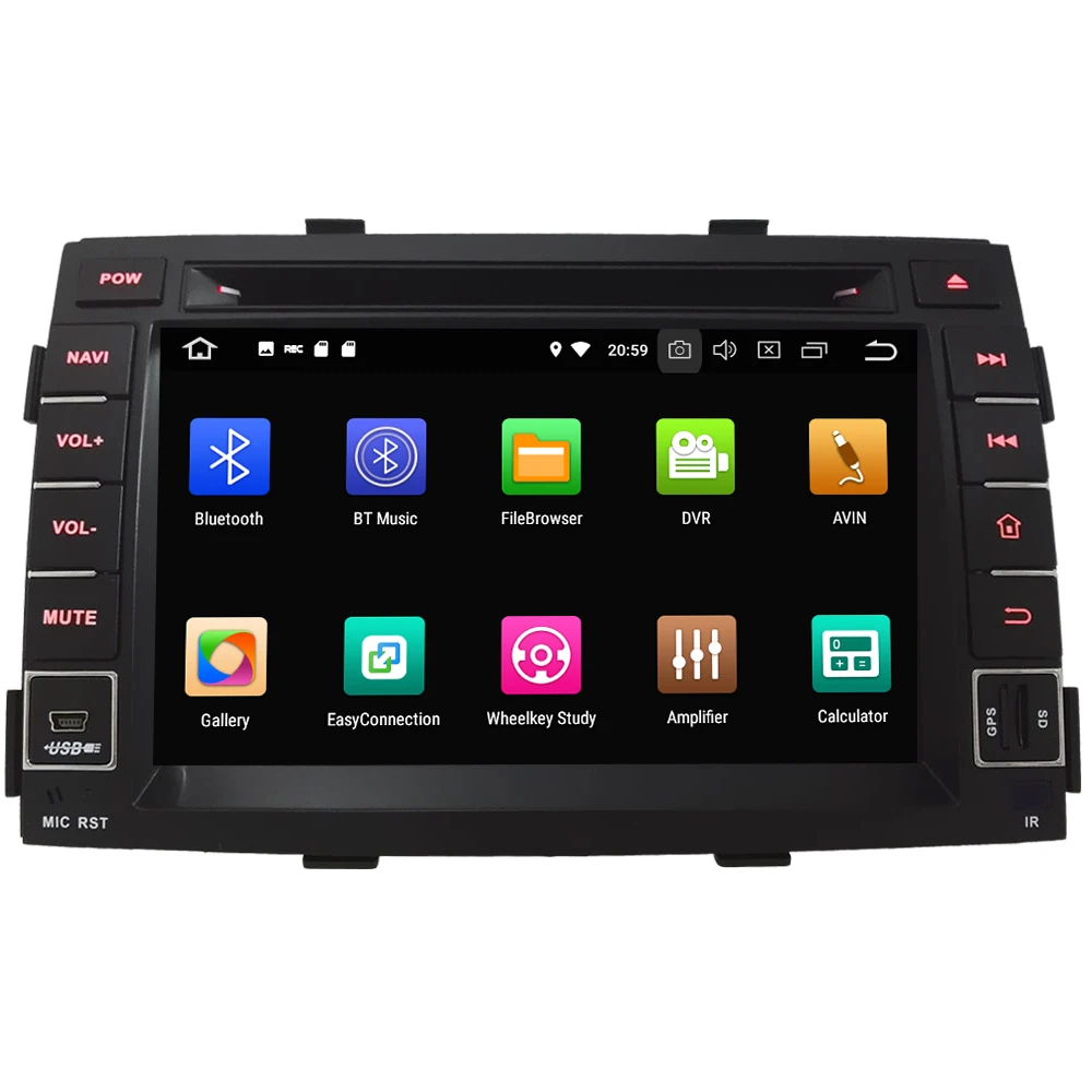 Cheap KLYDE 7" Octa Core PX5 4G WIFI Android 8.0 4GB RAM 32GB ROM Car DVD Multimedia Player Radio Stereo GPS For Kia Sorento 2009-2012 1