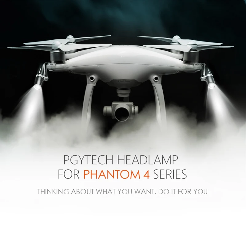 Phantom 4 серия светодиодный налобный фонарь(регулируемый светильник интенсивности/поворотный светильник) для DJI Phantom4 4 Pro Аксессуары