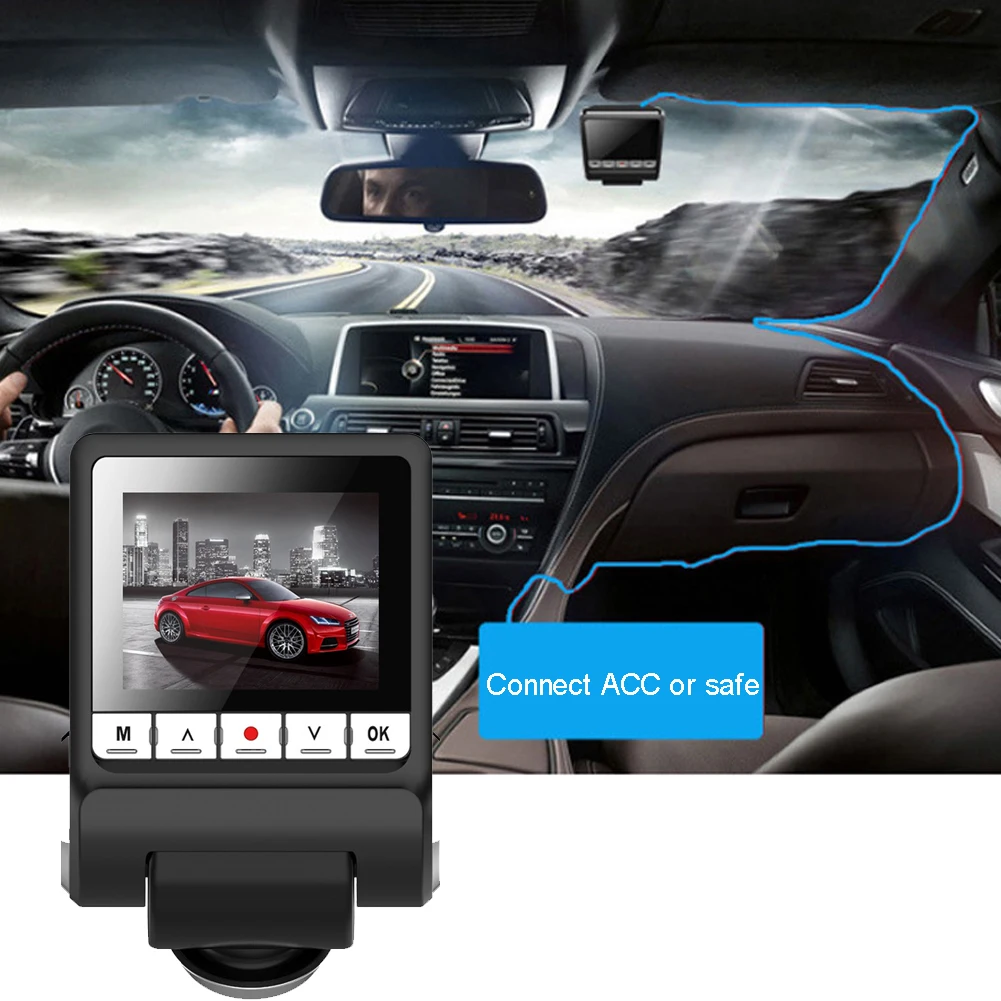 

Digital Monitor Car DVR HD 1080P Dash Cam Wide Angle Easy Install Auto Video Recorder Speed Detector Driving GPS Night Vision