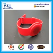 13,56 МГц FM1108 rfid Браслет Регулируемый силиконовый браслет для системы контроля доступа