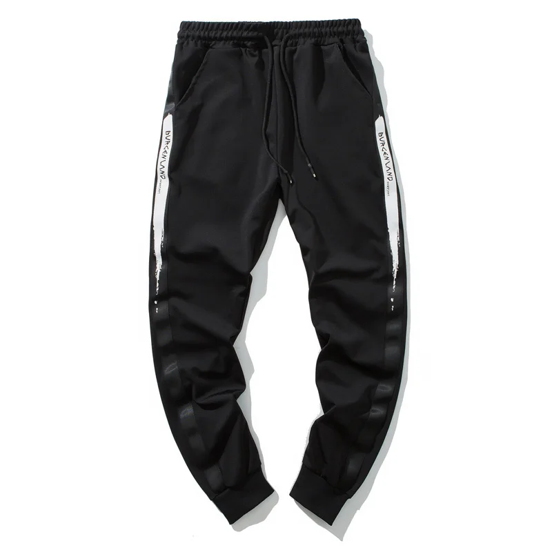 

Men's Casual Pants Spring Autumn Skinny Trousers Slim Hip Hop Sweatpants Jogger Print Gyms Pants Male Sportswear Plus Size Men