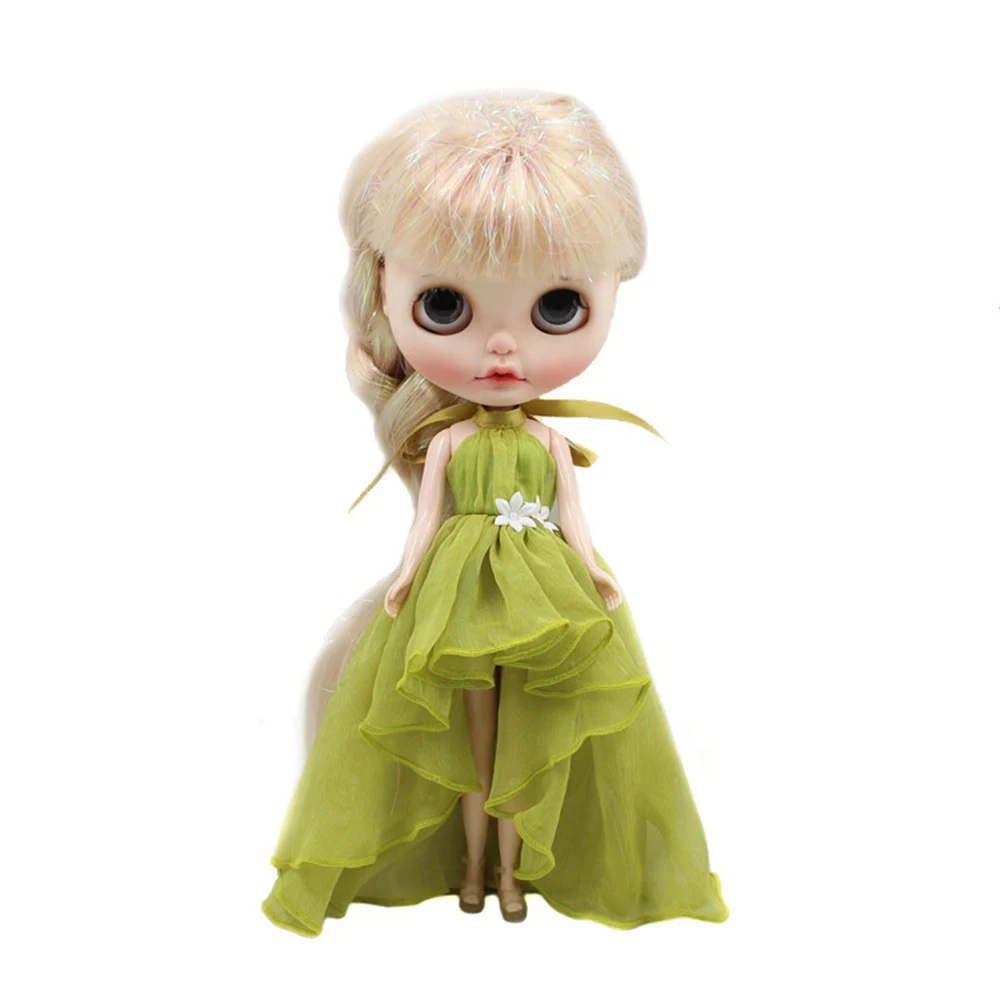 Одежда для 1/6 Blyth Licca куклы Icy Настоящее шелковое платье Игрушки для девочек BJD кукла