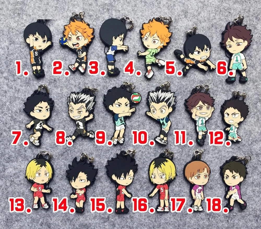 Хайкюу! Аниме Hinata Kageyama Tooru Kenma Akaashi Keiji Tsunage! Itadaki no Keshiki последний Ver резиновый