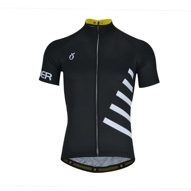 Mens Summer Breathable Pro Team Short Sleeve Cycling jersey Black Top Quality Maillot Ropa Ciclismo mtb Cycling Clothing Emonder - Цвет: Черный