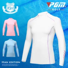 PGM Женская Солнцезащитная футболка одежда для гольфа женские топы с длинными рукавами летняя футболка супер крутая блузка Размер s-xl