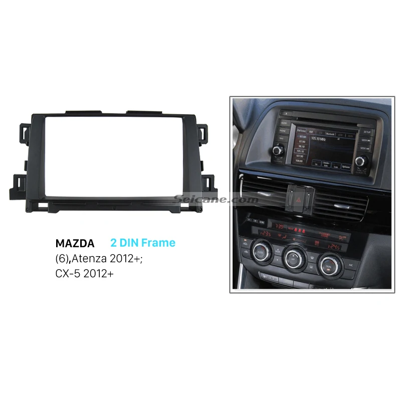 Seicane 2 Din установка рамка комплект Автомобильный dvd-плеер радио фасции Для 2012+ Mazda CX-5/Atenza/Mazda 6 тире стерео панель Крышка отделка