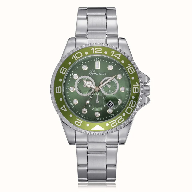 Fashion Three-eye Simple Watches Decorative Double Scale Fashion Watch Fashion Three-eye Simple Watches Decorative Double Scale Fashion Watch