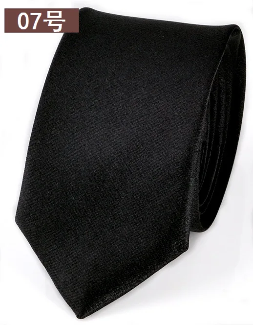 Gorgeous Slim Skinny Neck-Tie for Men Black
