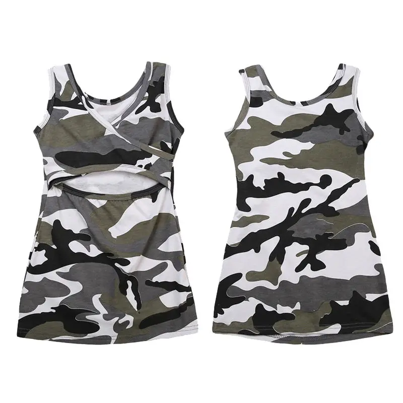 

New Fashion Toddler Kids Child Girl Summer Baby Sundress Party Casual Camouflage Sleeveless Dresses