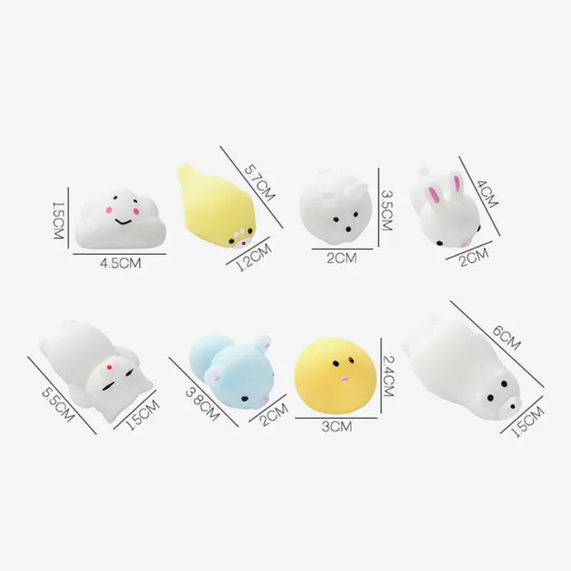 Симпатичный Mochi Squishy игрушки для вечеринки в честь Дня Рождения полезный животный