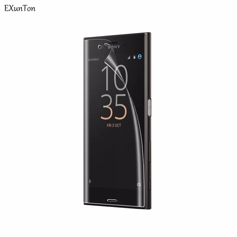 

EXUNTON 3D Clear TPU Full Cover Screen Protector Front Film For Sony Xperia XZ3 XZ2 XZ Premium XZ1 XZ2 Compact XZS XZ XZ1C XZ2C