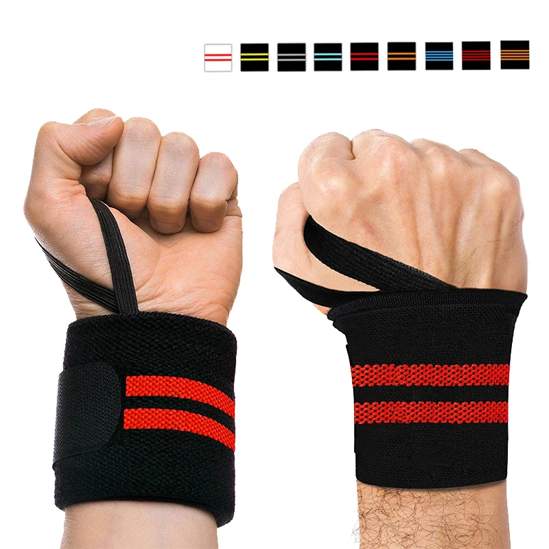 2 pieces Adjustable Sport Wristband Elastic Wrist Wraps Bandage for