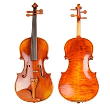 ZONAEL Скрипка для начинающих старинная Кленовая скрипка 4/4 скрипка o 3/4 ручной работы музыкальный инструмент и чехол, бант из темного дерева Pinus Bungeana