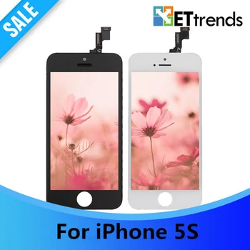 

20PCS/LOT Grade A for iPhone 5S No Dead Pixel LCD Touch Screen Complete LCD & Digitizer Cold Press Frame Assembly Free Ship