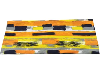 

P17178 2017Newest 100% cotton fashion geometric printing plain headband head band set good stretch orange headband for women