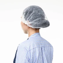 100 шт распоряжении волос шапка с сеткой эластичный круглый начес шляпа нетканые голова Buffant Кепки аксессуары для волос для медицинских/Еда Услуги/татуировки