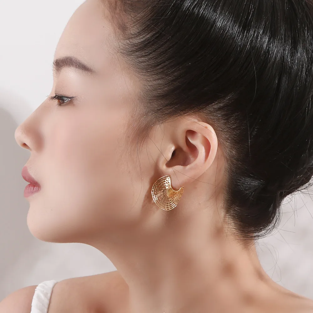 Женские сережки гвоздики SA SILVERAGE из стерлингового серебра 925 пробы с желтым