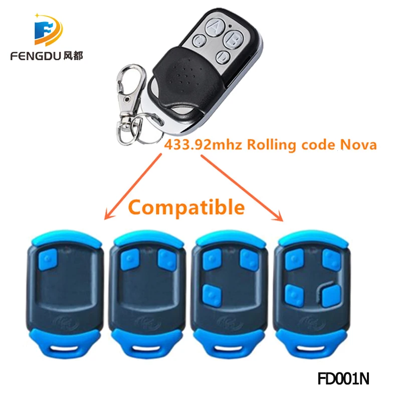 4 x Centsys//Centurion NOVA Blue Gate//Garage Remote Control Replacement