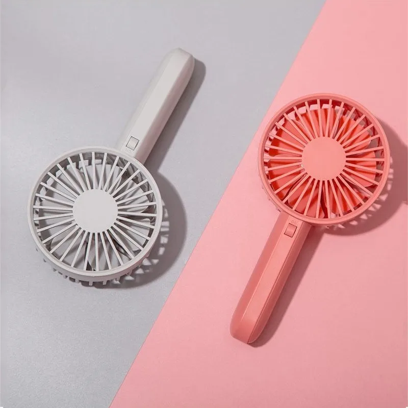 

Mini Fan Handheld Portable Built-in 2000mAh Adjustable Speed Cooling Small Fan USB Port Handy Mini Fan