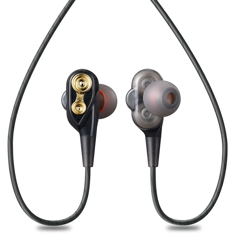 

Bluetooth Earphone Wireless Double Moving Motion Bluetooth Headphones Humanized Line Control Design Headset cuffia