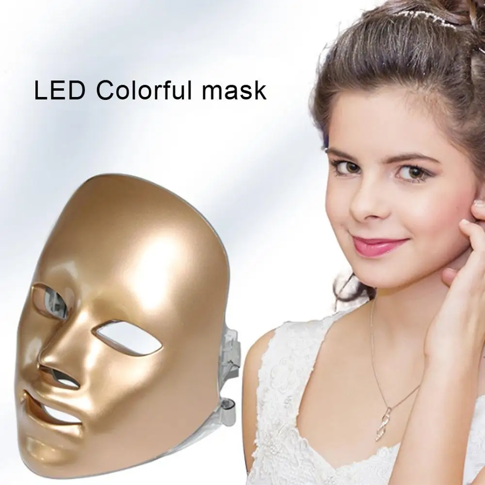 

Beauty Photon LED Facial Mask Therapy 7 colors Light Skin Care Rejuvenation Wrinkle Acne Removal Face Beauty Spa