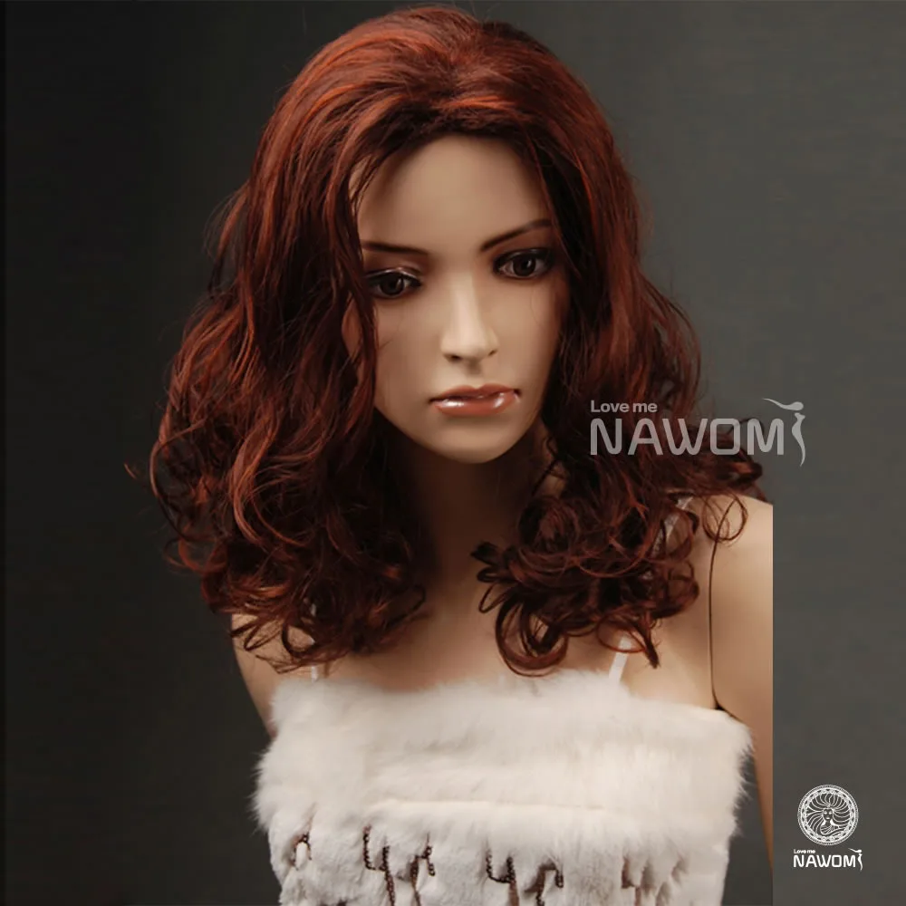 Pengiriman Gratis Populer Busana Wig Gaya Rambut Keriting Gelombang