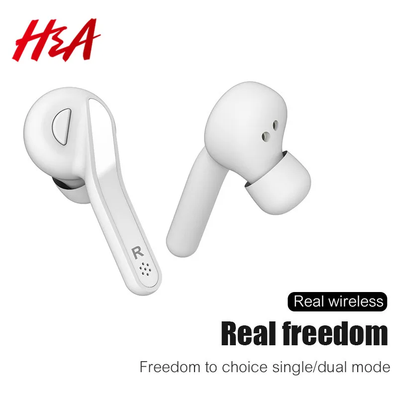 

H&A TWS Bluetooth 5.0 Headset Sports Wireless Earphones Stereo Earbuds Mini in Ear Earphone For Smart Phone With Charging box