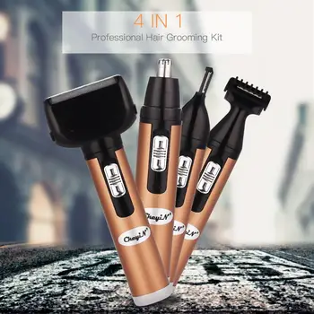 

Men's 4 in1 Multi-functional Trimmer Kit Electric Rechargeable Nose Ear Eyebrow Body Face Hair Clipper Shaver Razor Shaving 45