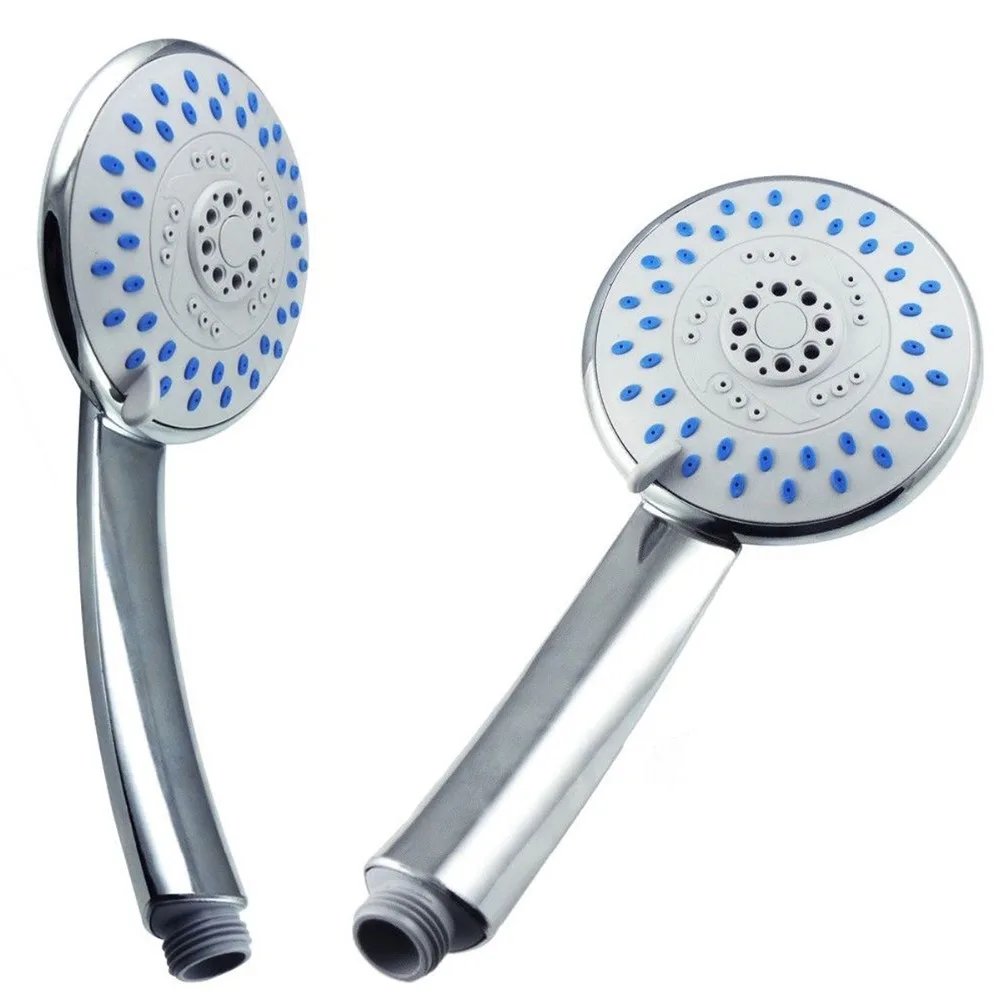 

Anti-limescale HandHeld Universal 5 Mode Function Chrome Large Bath Handset Shower Head