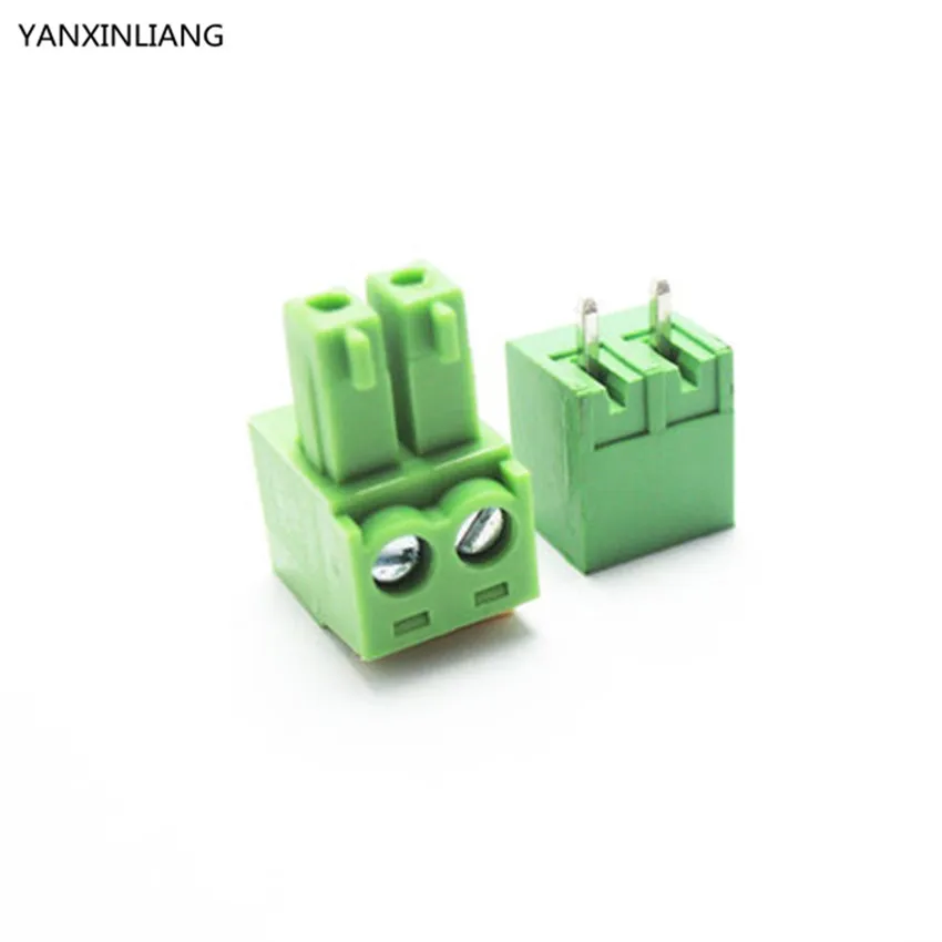 

10 sets 3.81 2pin Terminal plug type 300V 8A 3.81mm pitch connector pcb screw terminal block