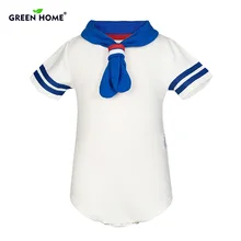 Inexperienced House Child Rompers Cotton Child Woman Garments White Navy Model Child Boy Garments New child Garments Roupas Bebe Toddler Jumpsuit