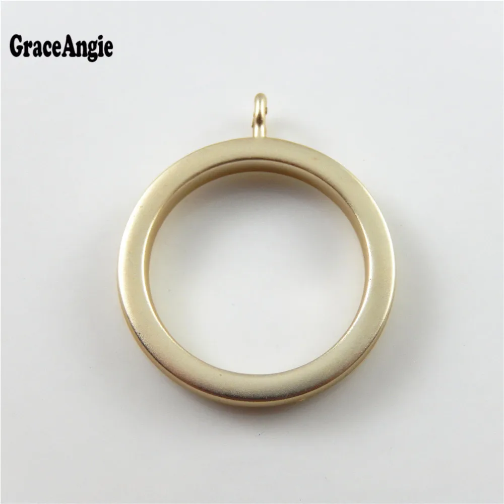 GraceAngie 5pcs Round Metal Classic Circle Charms For Jewelry Making