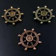 Новинка, крутой винтажный руль, пиратский корабль, руль, палец, Спиннер, фиджет, Спиннер и фиджет, игрушки для взрослых, металлический алюминий