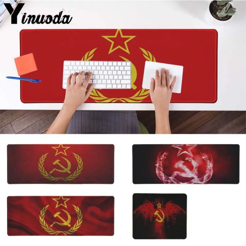 

Yinuoda USSR Soviet emblem Large Mouse pad PC Computer mat Size for 40x90cm Gaming Mousepads Large Gaming Size Mouse Pad