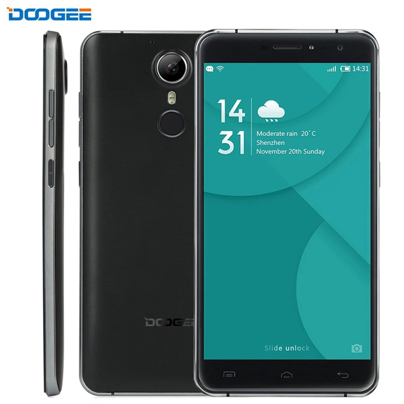 4G DOOGEE F7 3GB+32GB Fingerprint Identification 5.5'' Android 6.0 MTK6797 Helio X20 Deca Core Cell Phones Gyroscope 3400mAh