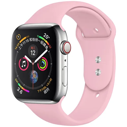vintage rose 9 Силиконовый ремешок для наручных часов Apple Watch, версии Apple watch 4 полосным 44 мм 40 мм 5 3 наручных часов iwatch, ремешок 42 мм, 38 мм, версия браслет ремешок для часов аксессуар - Цвет ремешка: vintage rose 9