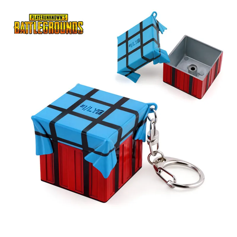 Hot PUBG playerunknown's Battlegrounds Airdrop bag Cosplay Accessories Pendant Keychain gift collec