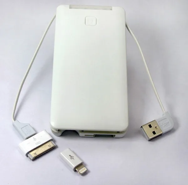 6000mah power bank with inbuilt usb cable 18