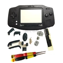 Горячая прозрачный синий цвет корпус для gameboyadvan ретро-консоль Полный Корпус в сборе Чехол ж/ограничительное стекло игра GBO