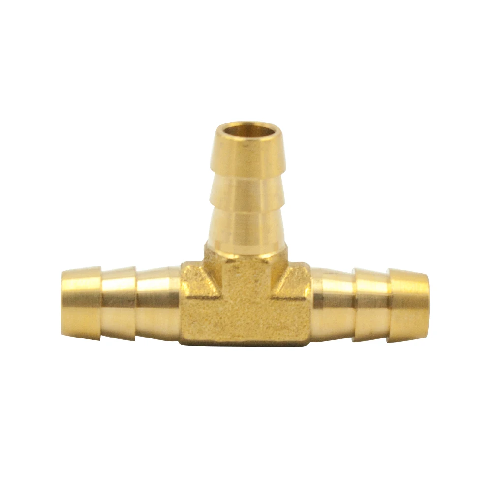 Legines 2 Pcs Brass Hose Barbed Reducer Tee Splicer Fitting, Reducing 3