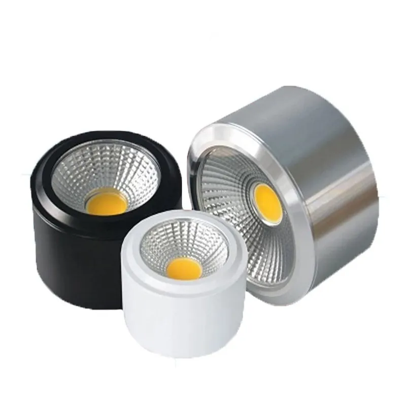 

Surface Mounted LED Downlights 9W 15W 20W 30W Dimmable LED Downlight COB Dimmable AC 85-265V Spot Light