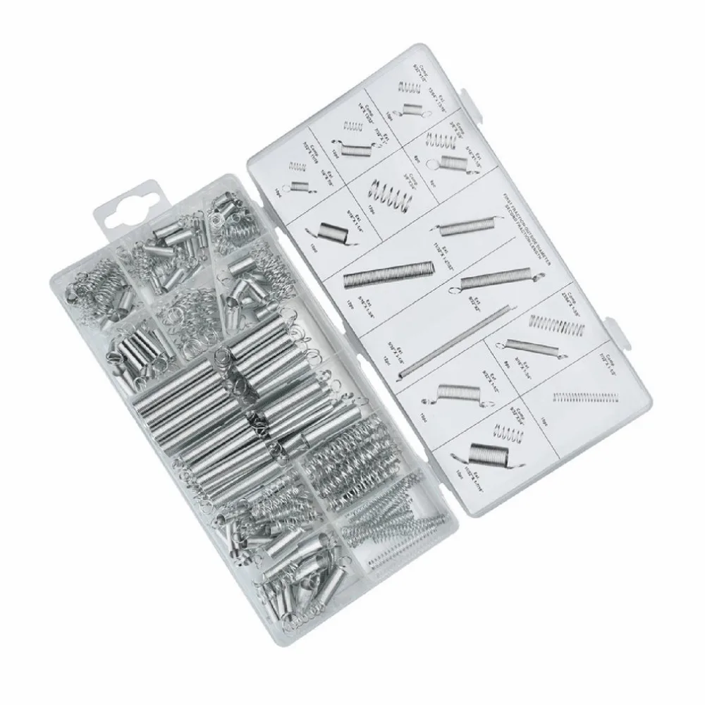 

200pcs Metal Tension/Compresion Springs Assortment In 20 Sizes for Bicycle Locks Automotive Electronics DIY Repairing Kits Hot