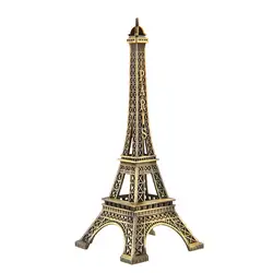 15 см бронзовый тон Парижа Эйфелева башня винтажная скульптура антикварная модель домашний декор